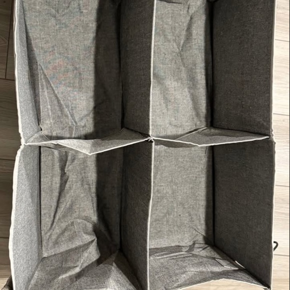 4-Shelf Hanging Polyester and Cotton Closet Organizer with Hanging Hooks - Picture 1 of 2